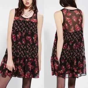URBAN OUTFITTERS Kimchi Blue Prairie Rose Babydoll Boho Dress—SZ. Small